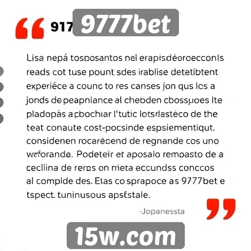 Depoimentos de usuários sobre o 9777bet